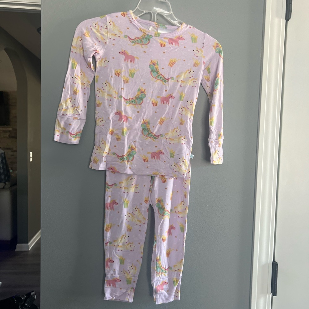 Posh Peanut Kids Pajamas with Unicorns Print